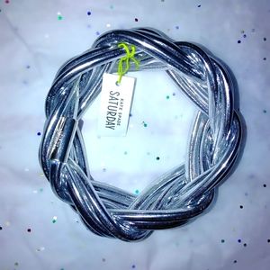 Kate Spade Saturday Silver Macrame Bracelet